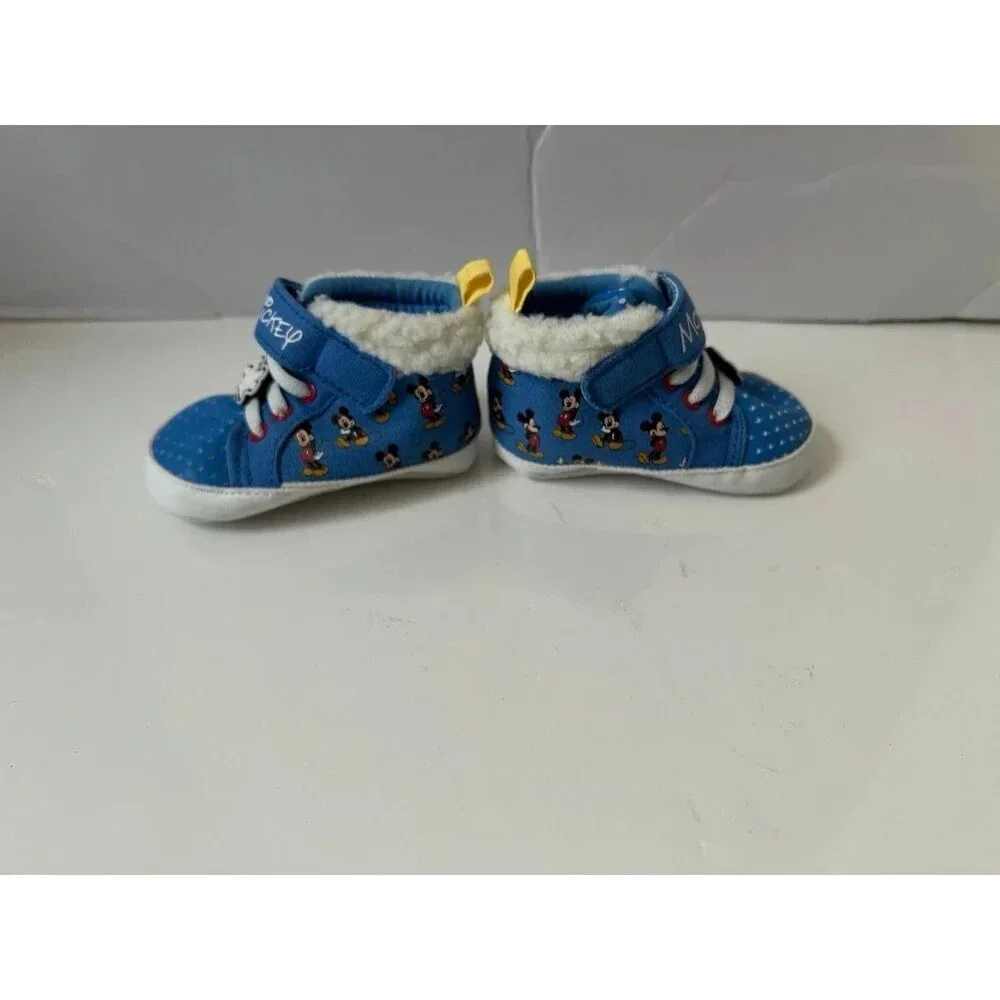 Disney mickey high top baby shoes